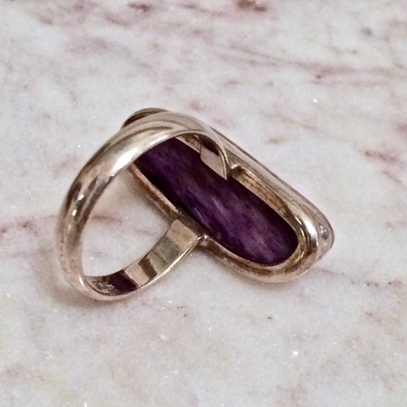 Ring - sterling silver and Charoite - Picture 4 of 5